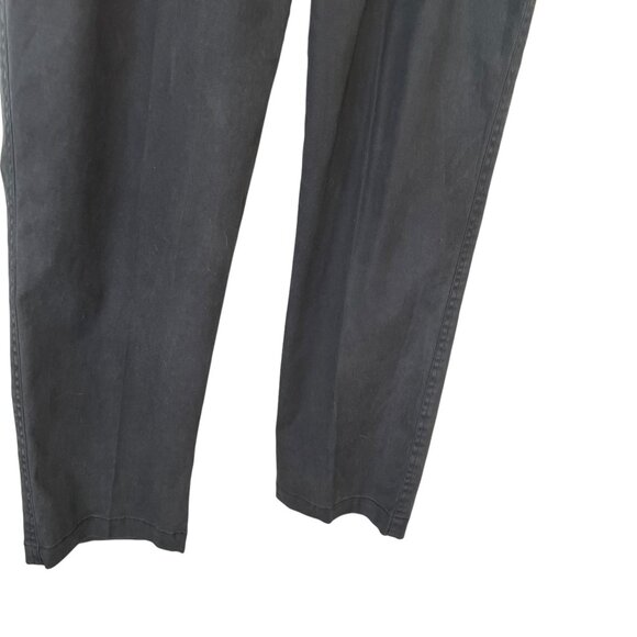 Peruvian Connection Black Lyocell Blend Straight Leg High Rise Ankle Pants 10 - Picture 3 of 11